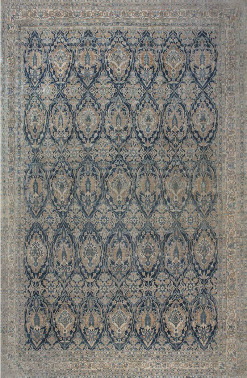 One of a kind Oversized Antique Persian Kirman Rug