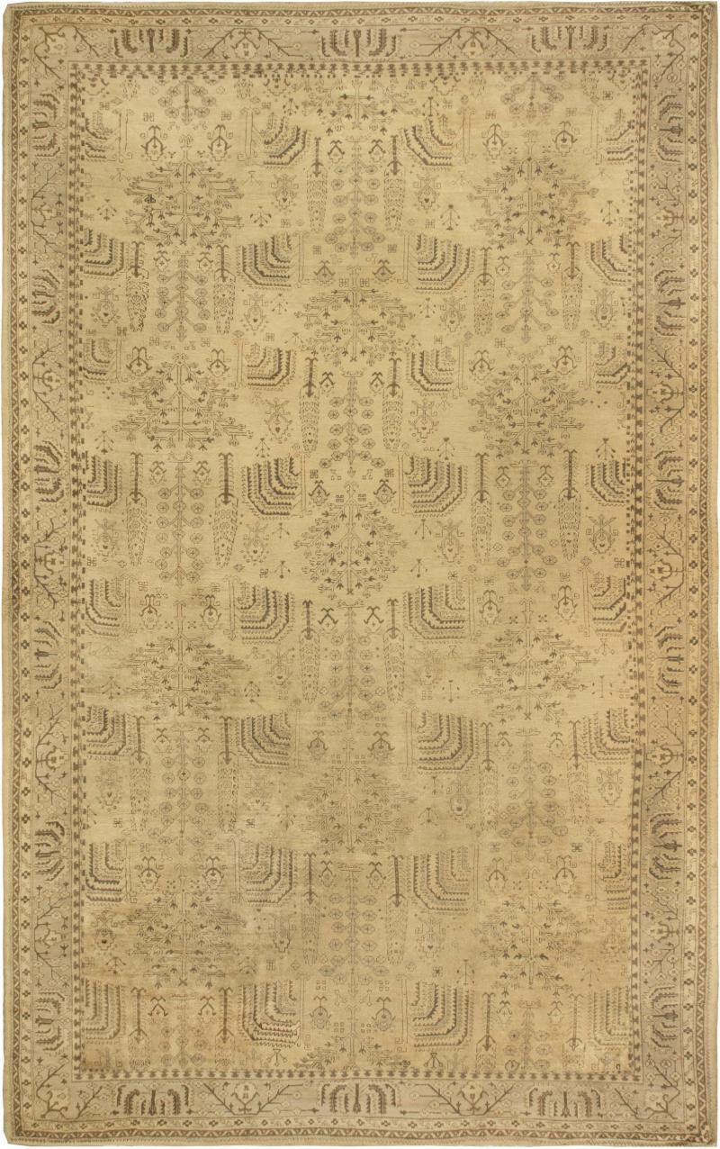 One of a kind Turkish Oushak Handmade Wool Rug