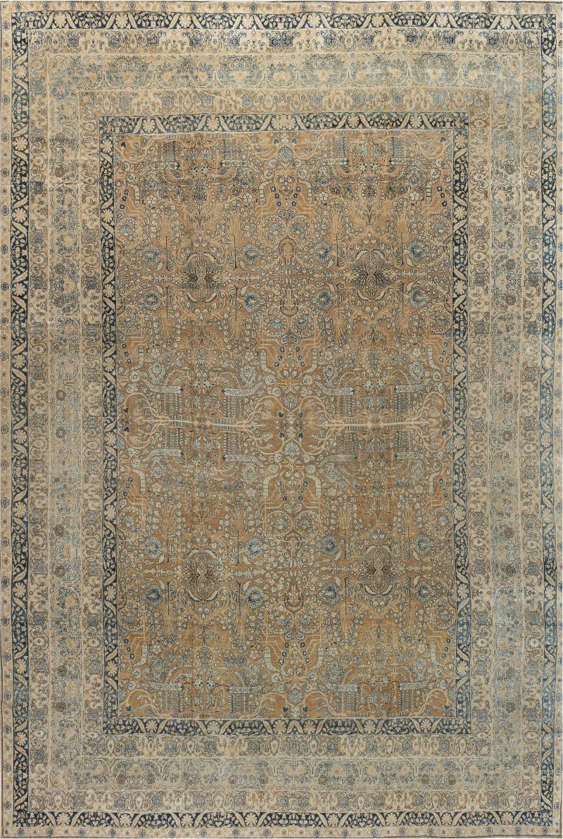 One of a kind Vintage Persian Kirman Handmade Wool Carpet