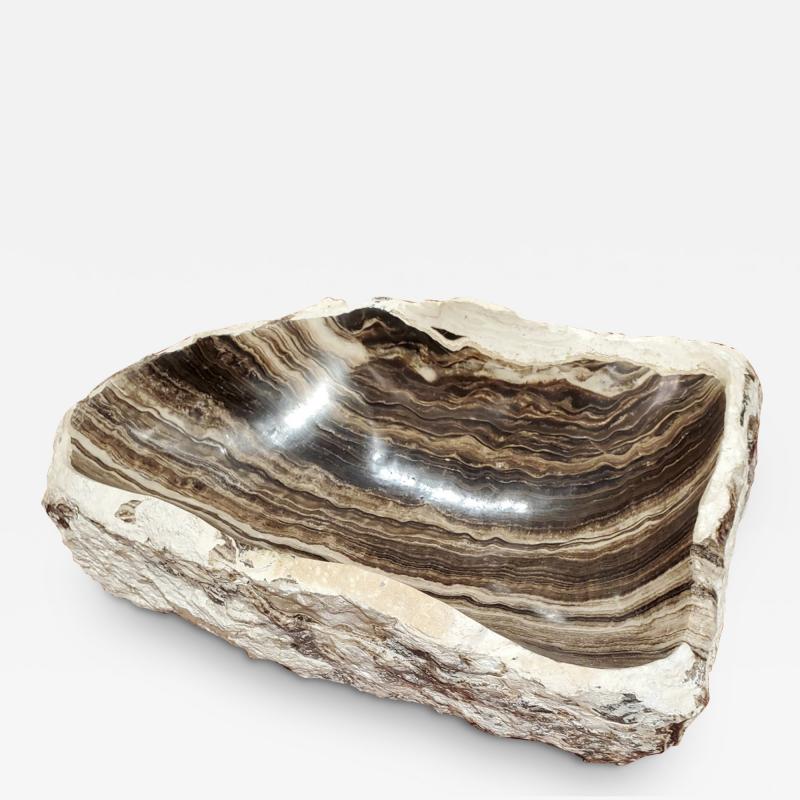 Onyx and Marble Industries Decorative Onyx Bowl or Tray