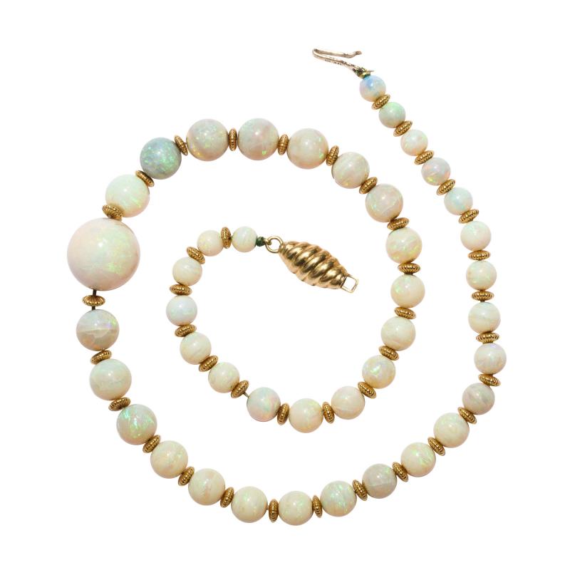 Opal Bead Necklace