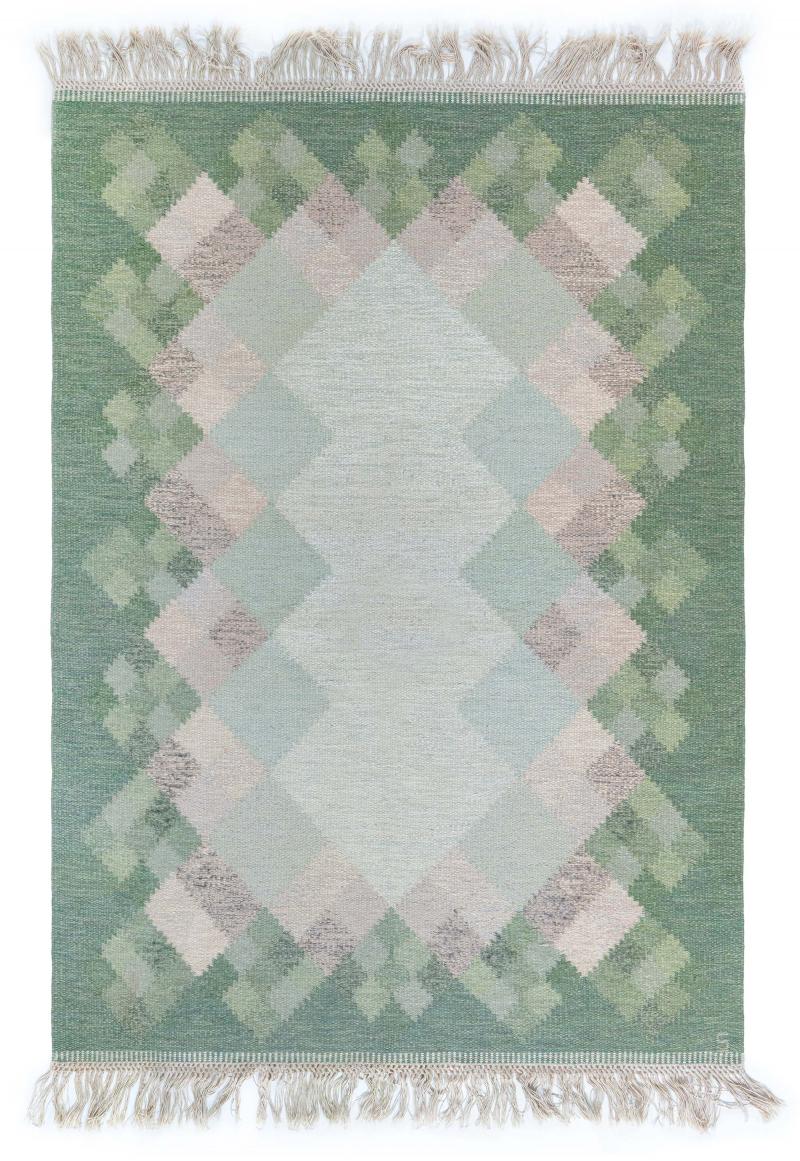 Opal Swedish Flat Woven Rug by Brita Svefors