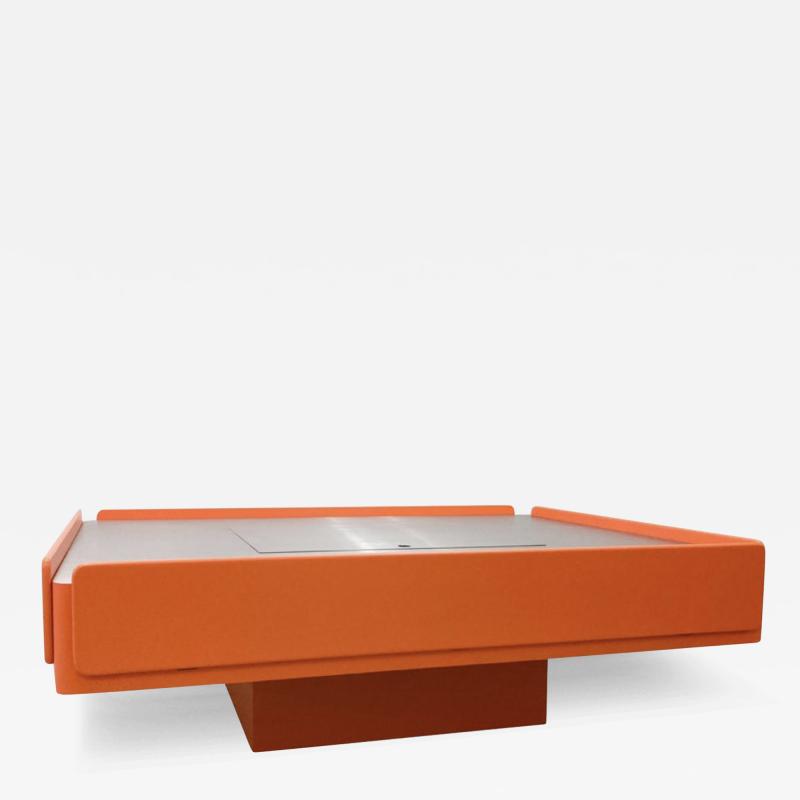 Orange Caori Coffee Table by Vico Magistretti for Gavina Italy 1960s