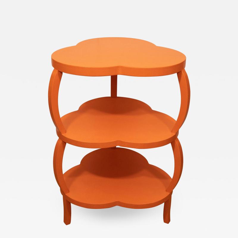 Orange Clover Leaf Table