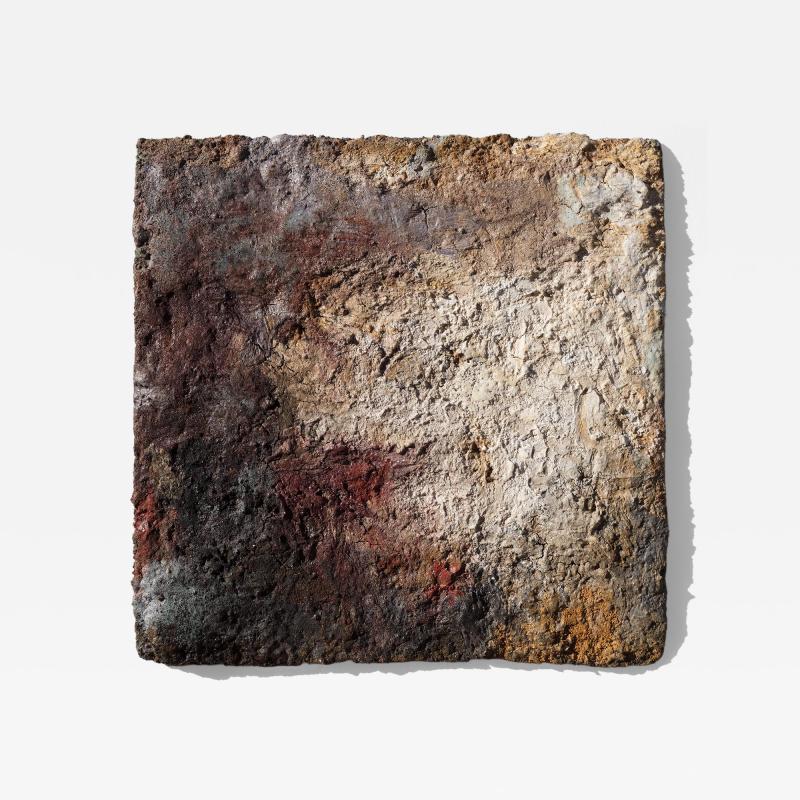 Orazio De Gennaro Terra Bruciata Scorched Earth Small Abstract Painting with Earth Colors
