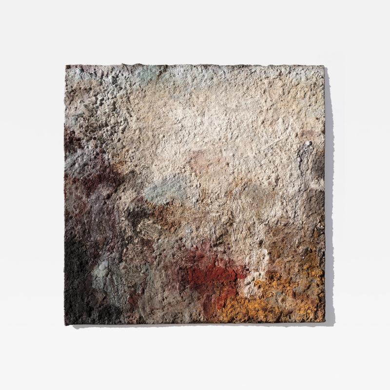 Orazio De Gennaro Terra Bruciata Scorched Earth Small Abstract Painting with Raw Pigments