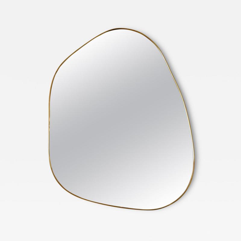 Organic Brass Frame Mirror