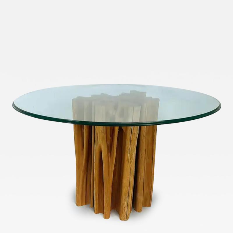 Organic Modern Brazilian Amazonia Guaranta Dining Table Base Reclaimed Wood