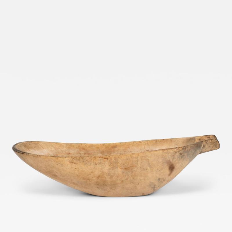 Organic Shaped Spouted Swedish Dugout Bowl