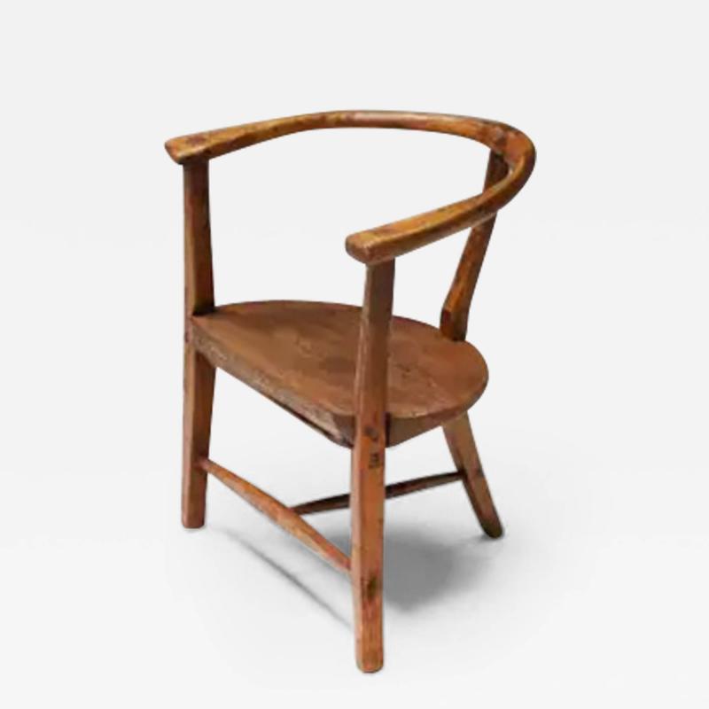 Organic Wabi Sabi Tripod Chair France 1940s