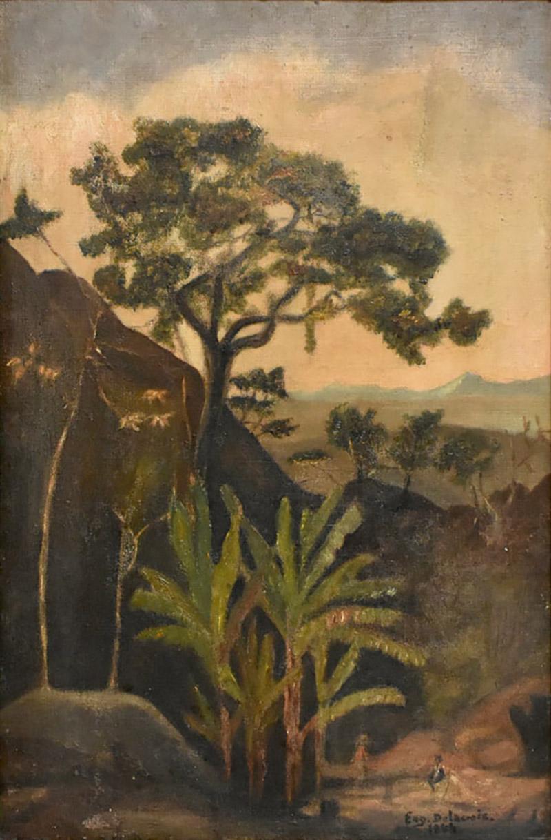 Orientalist animated scene painting XIXth c 