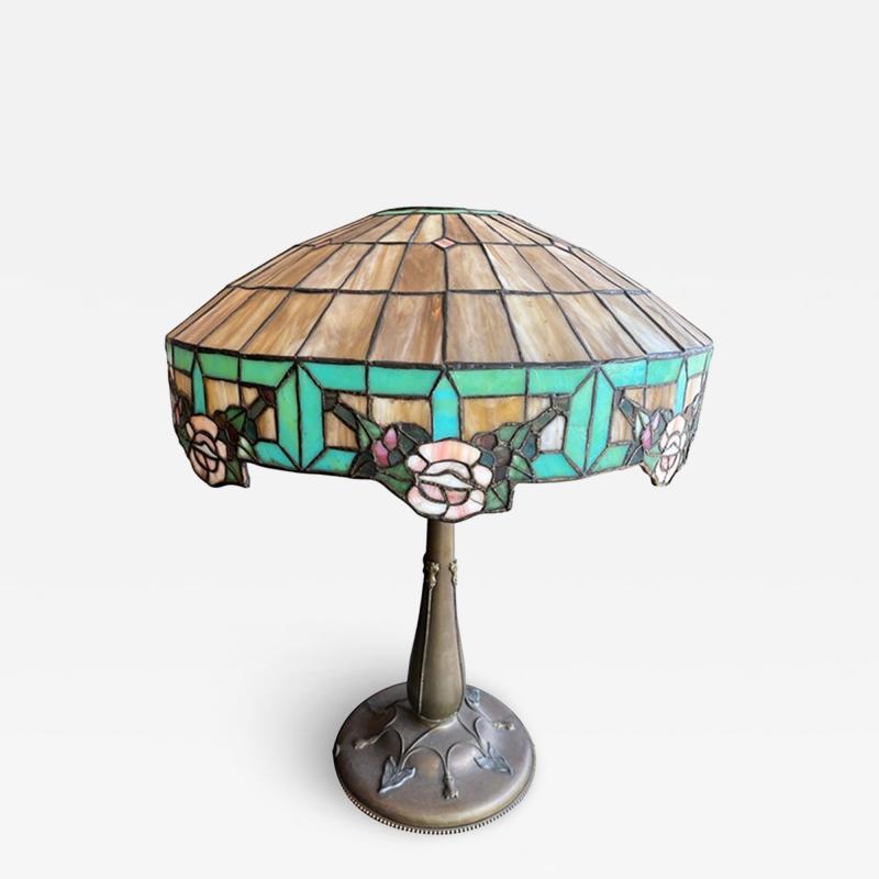 Original American Leaded Lamp Circa 1900 1915