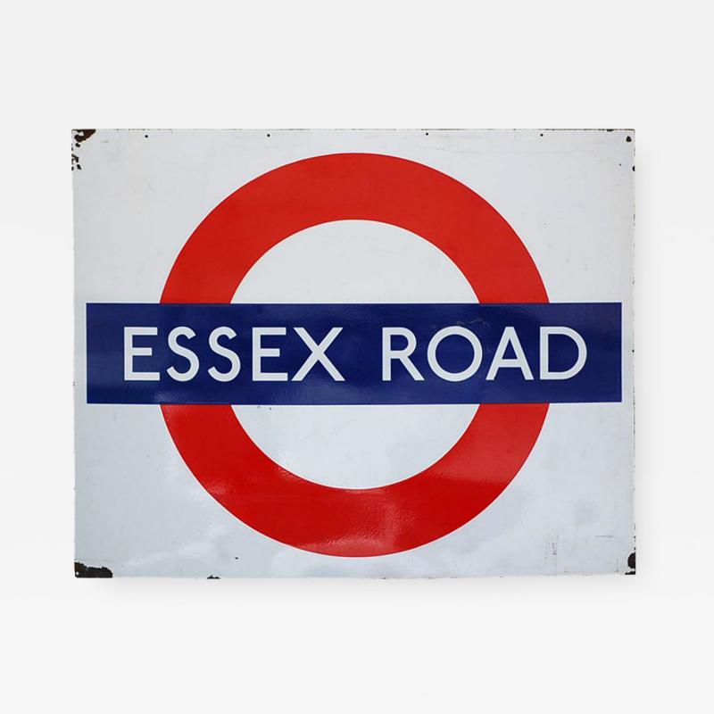 Original Enameled London Underground Subway sign