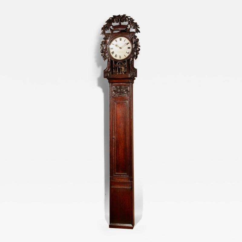 Original Normandy Wedding Oak Longcase Clock circa 1820