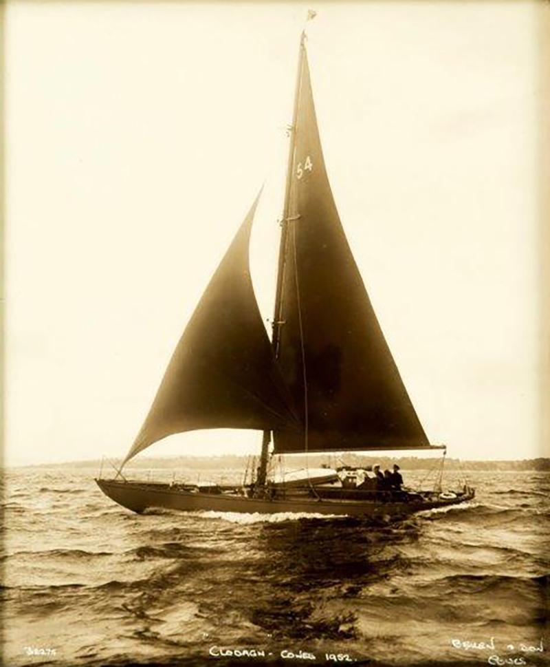 Original Photographic print of the Bermudian yacht Clodagh