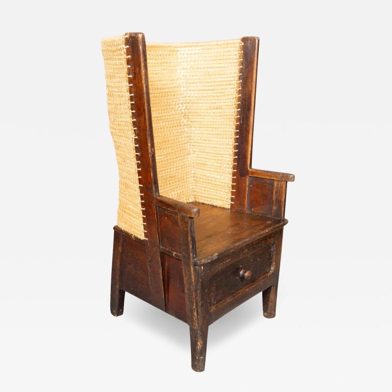 Orkney Island Pine Wingback Armchair