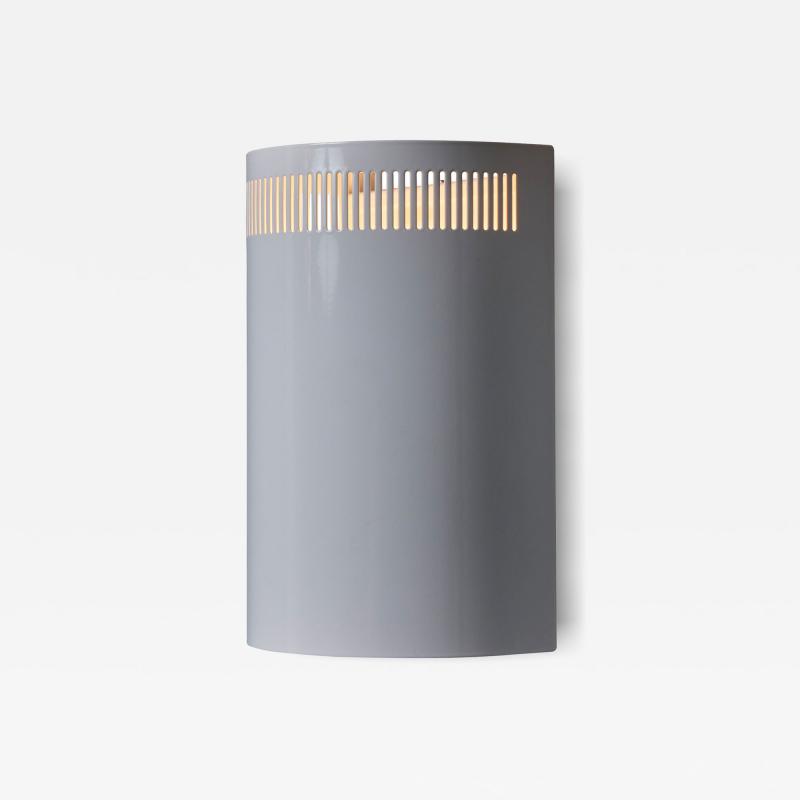 Orno Stockmann 1960s Model 5390 White Perforated Metal Wall Lights for Orno Finland