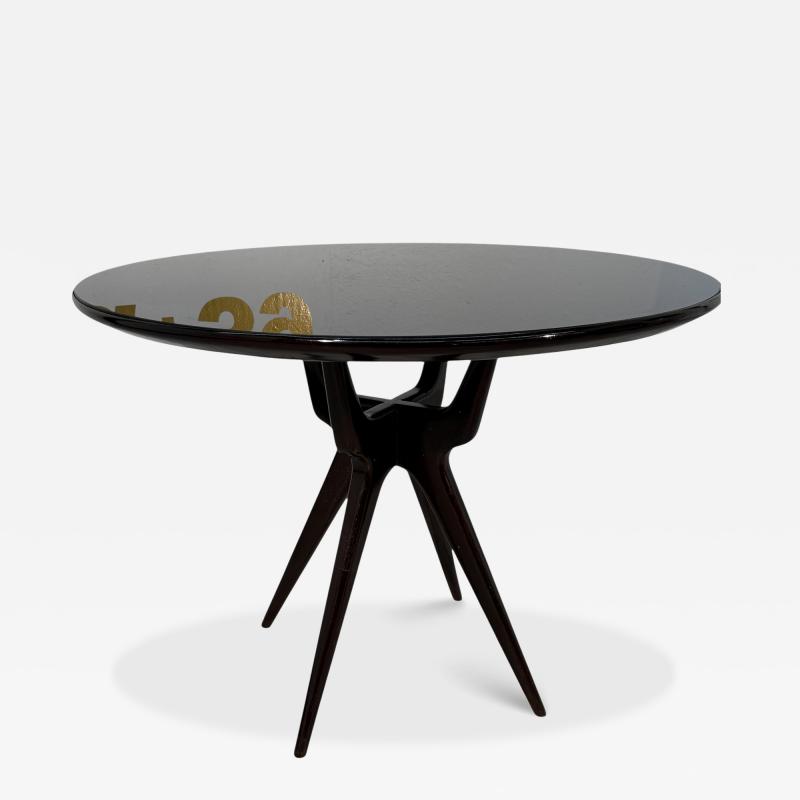 Osvaldo Borsani Mid Century Italian Ebonized Dining Table by Osvaldo Borsani 1950s