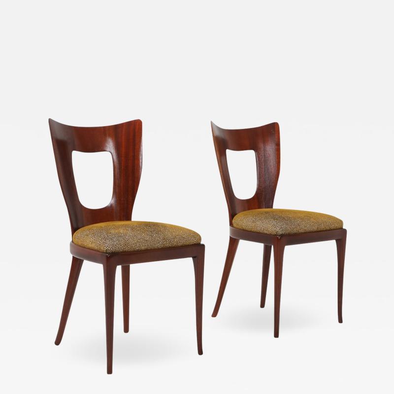 Osvaldo Borsani Osvaldo Borsani Dining Chairs in Mahogany 1950s