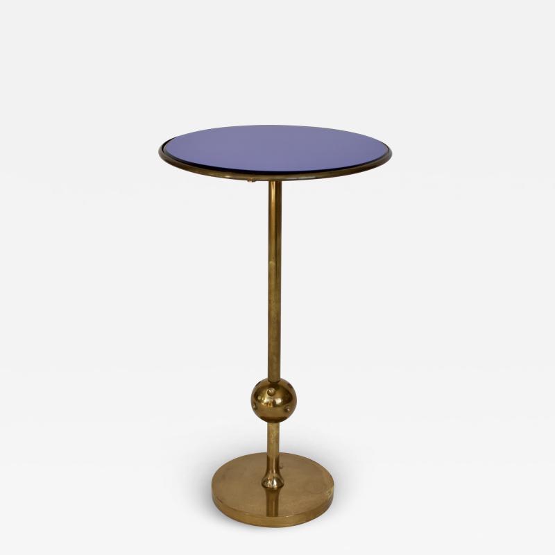 Osvaldo Borsani Osvaldo Borsani Italian Brass and Glass Side T1 Table For Tecno