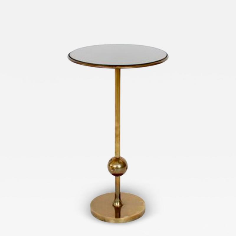 Osvaldo Borsani Osvaldo Borsani Italian Brass and Glass Side T1 TableS For Tecno PAIR