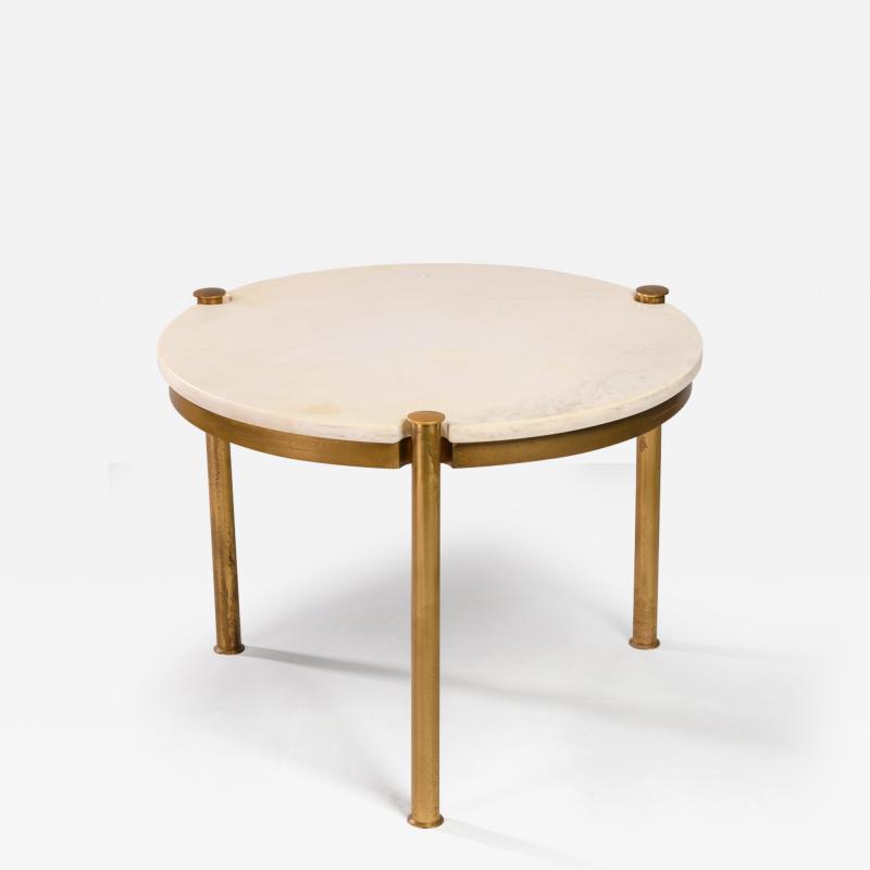 Osvaldo Borsani Osvaldo Borsani attributed low table in marble and brass Italy 1950s