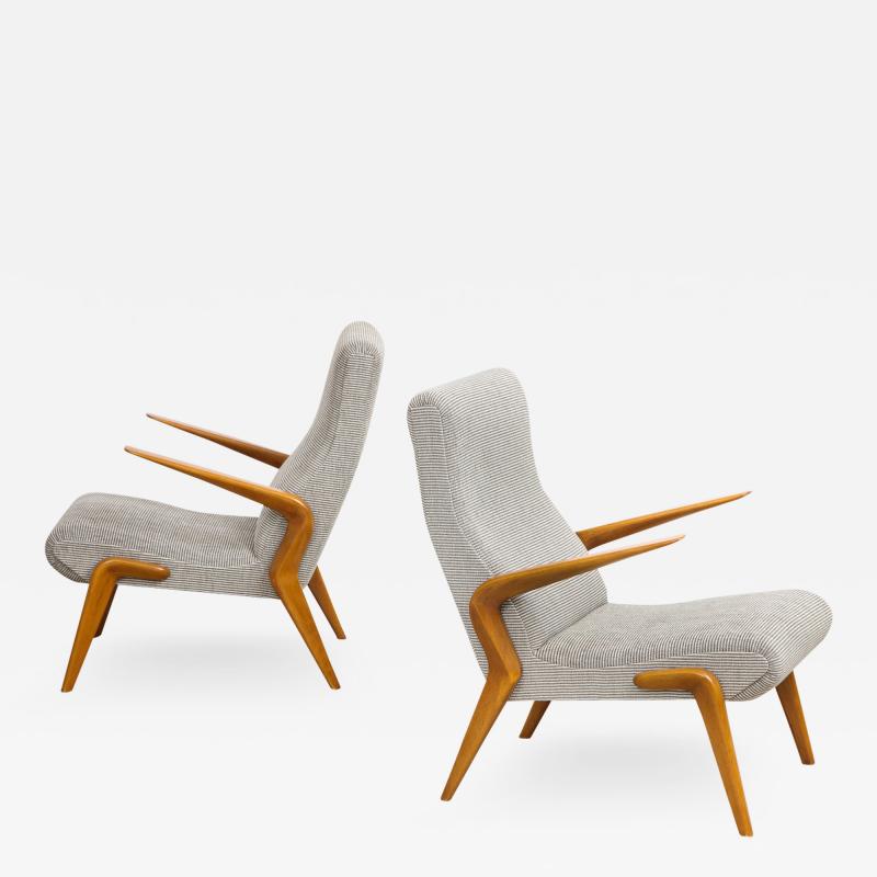 Osvaldo Borsani P71 Lounge Chairs by Osvaldo Borsani for Tecno