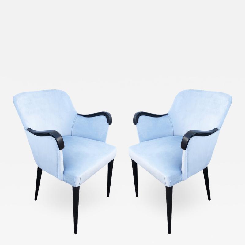 Osvaldo Borsani Pair of Osvaldo Borsani Armchairs for Tecno Italy 1960s