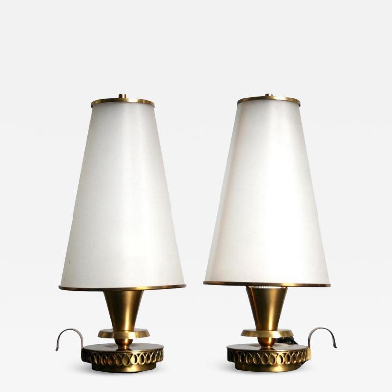 Osvaldo Borsani Pair of table lamps attributed to Osvaldo Borsani