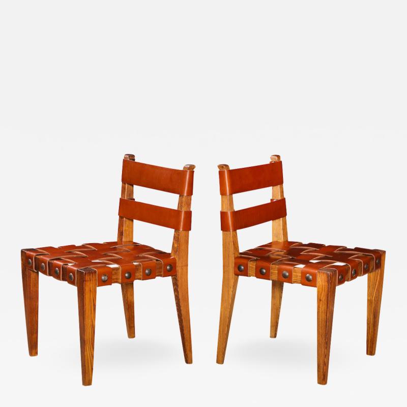 Osvaldo Borsani Rare Pair of Side chairs by Osvaldo Borsani