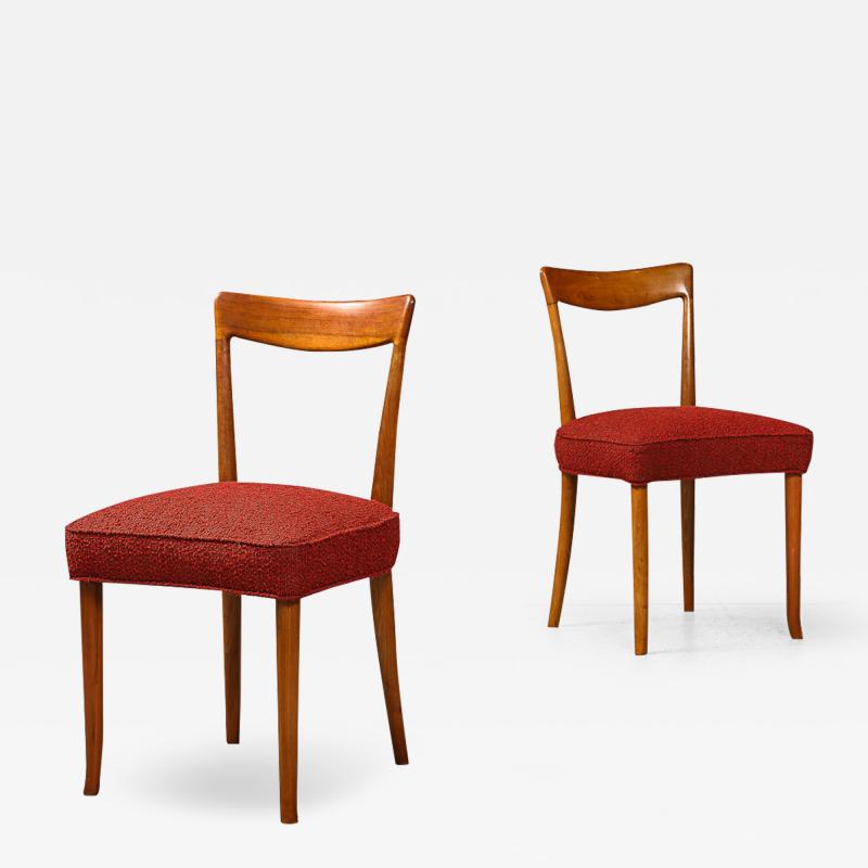 Osvaldo Borsani Rare Side Chairs by Osvaldo Borsani