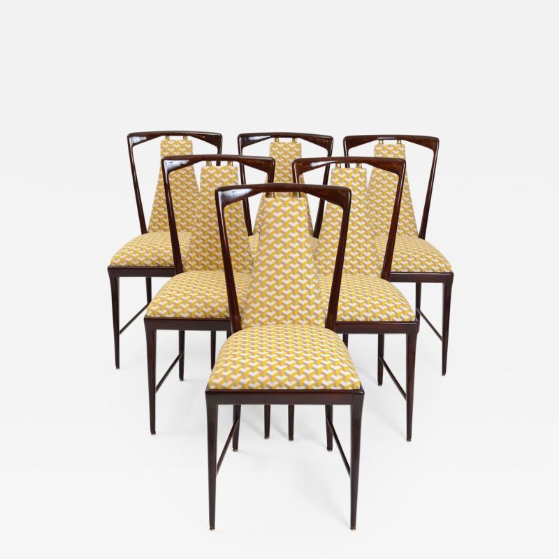 Osvaldo Borsani Set of 8 Osvaldo Borsani Dining Chairs c 1950