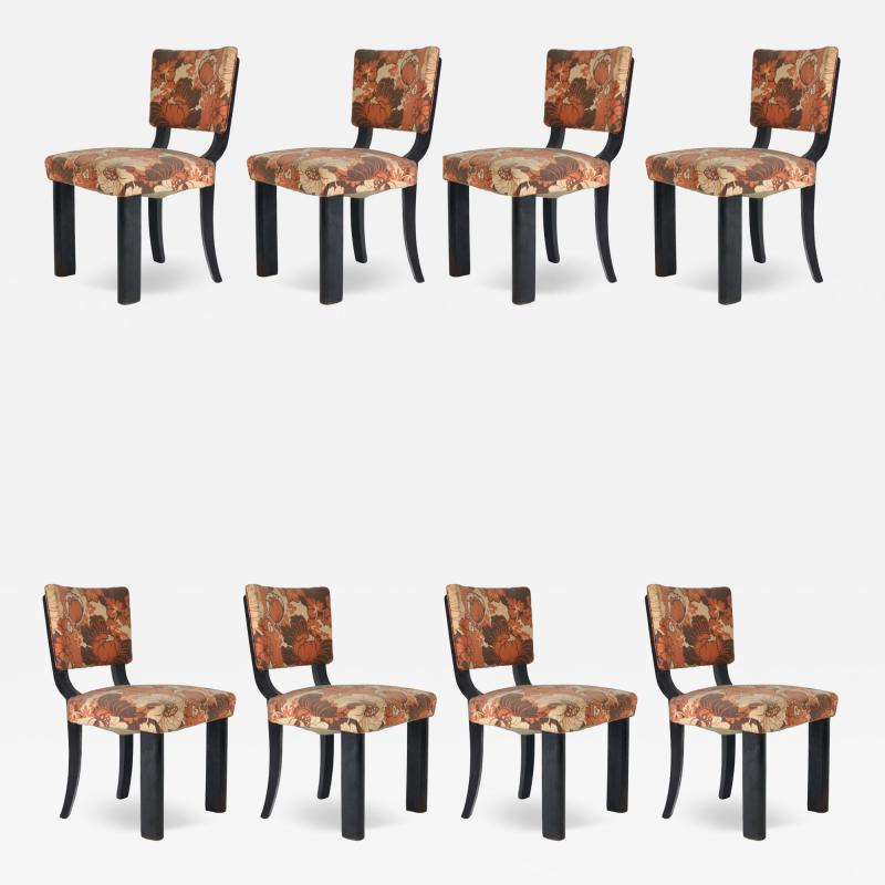 Osvaldo Borsani Set of Eight Dining Chairs by Osvaldo Borsani Varedo 1935 Italy