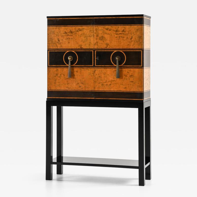 Otto Schulz Cabinet in Birch and Lacquer by Otto Schulz 1930s
