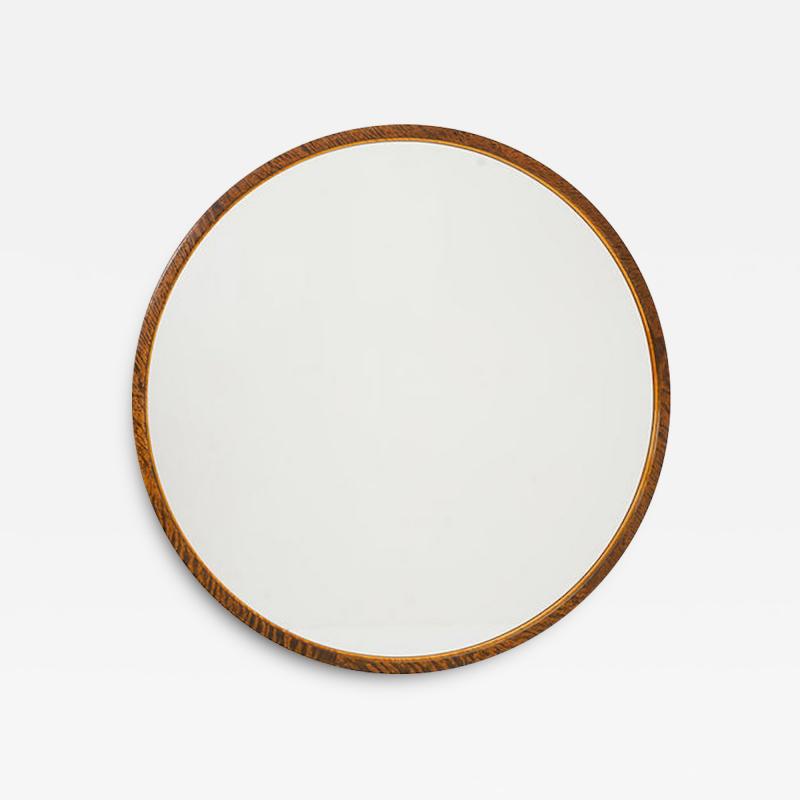 Otto Schulz Large Round Mirror by Otto Schulz for Boet 1930s