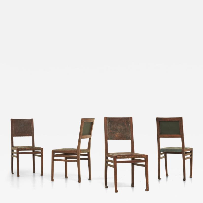 Otto Wytrlik Otto Wytrlik set of four chairs designed 1901