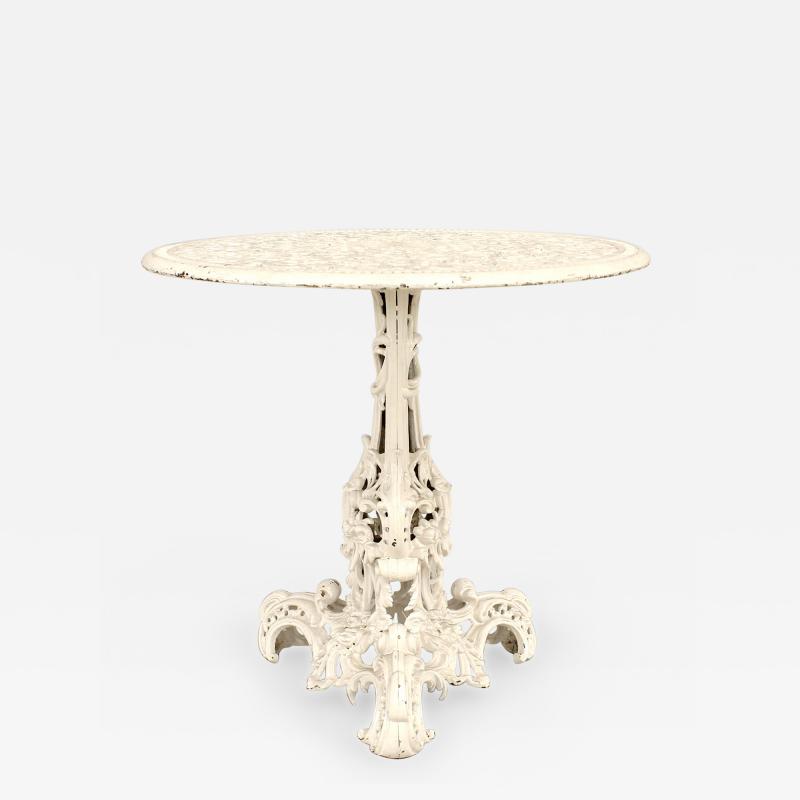 Outdoor American Victorian Iron Center Table