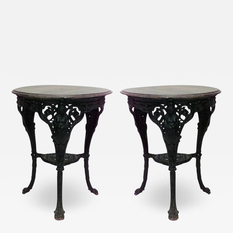 Outdoor English Victorian Iron Pub Tables