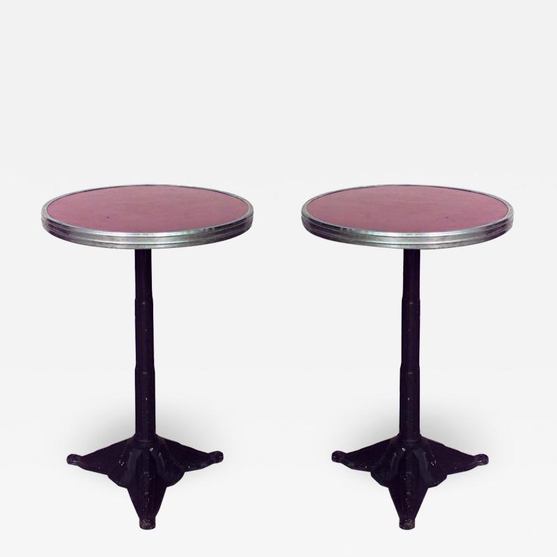 Outdoor Painted Iron Cafe Table