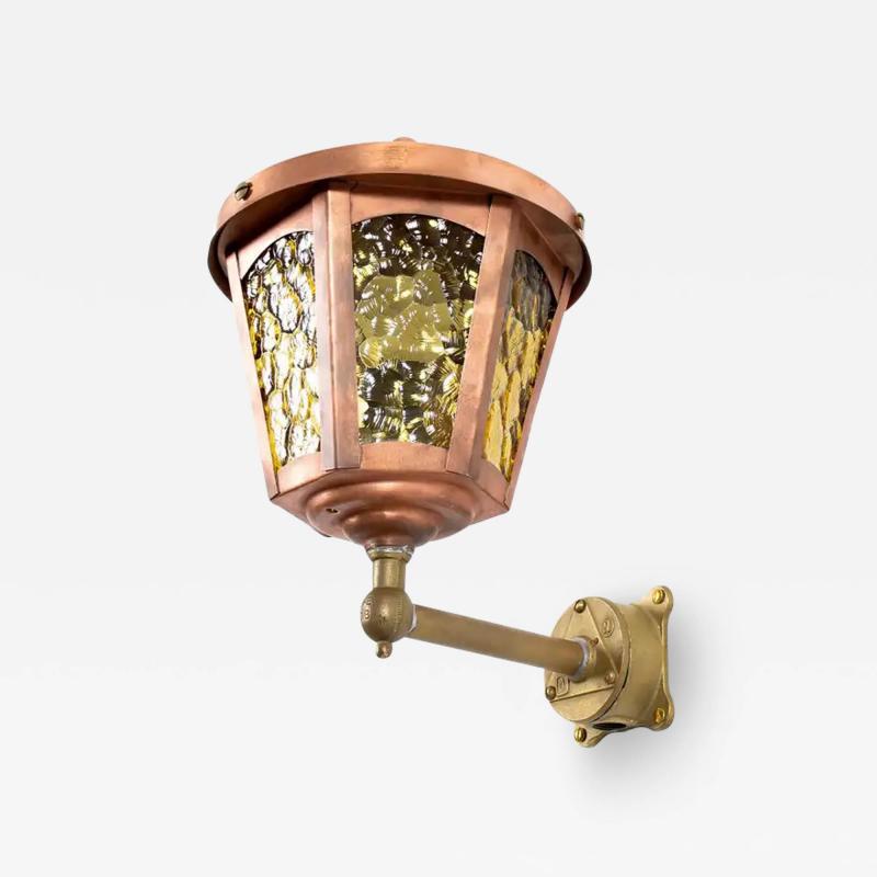 Outdoor Wall Light in Copper Norway 1970s