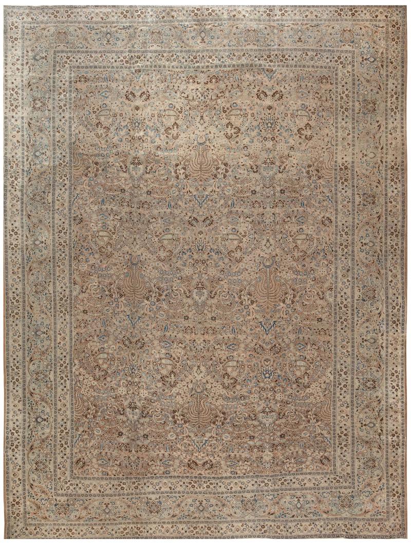 Oversized Antique Persian Khorassan Handmade Wool Rug
