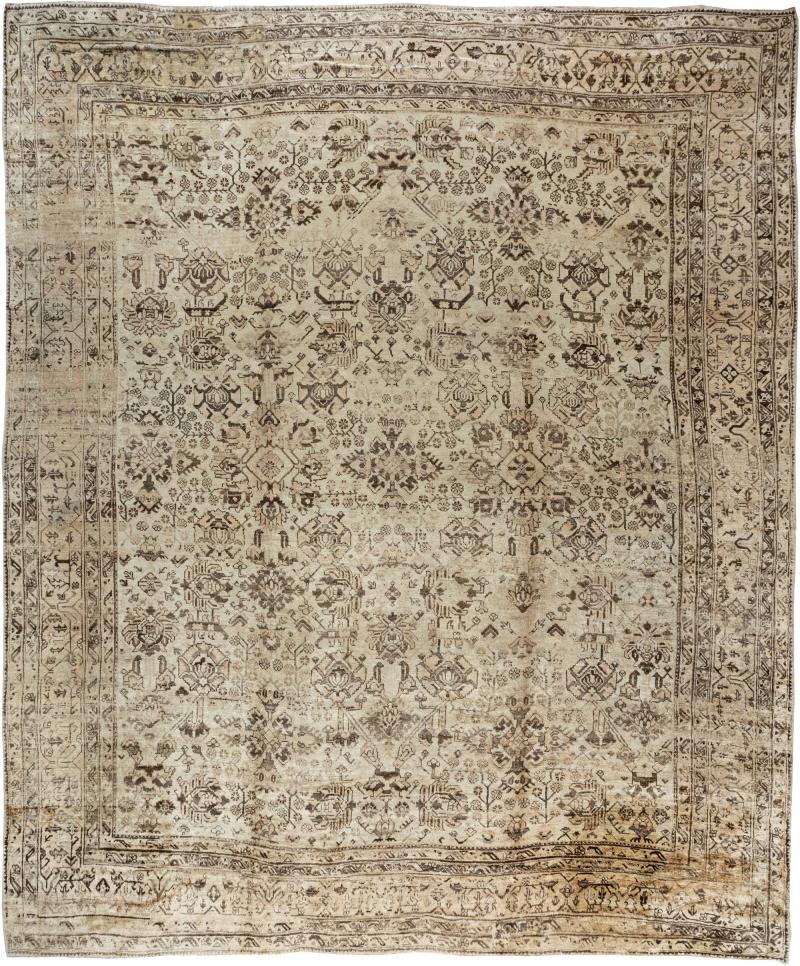 Oversized Antique Turkish Oushak Handmade Wool Rug