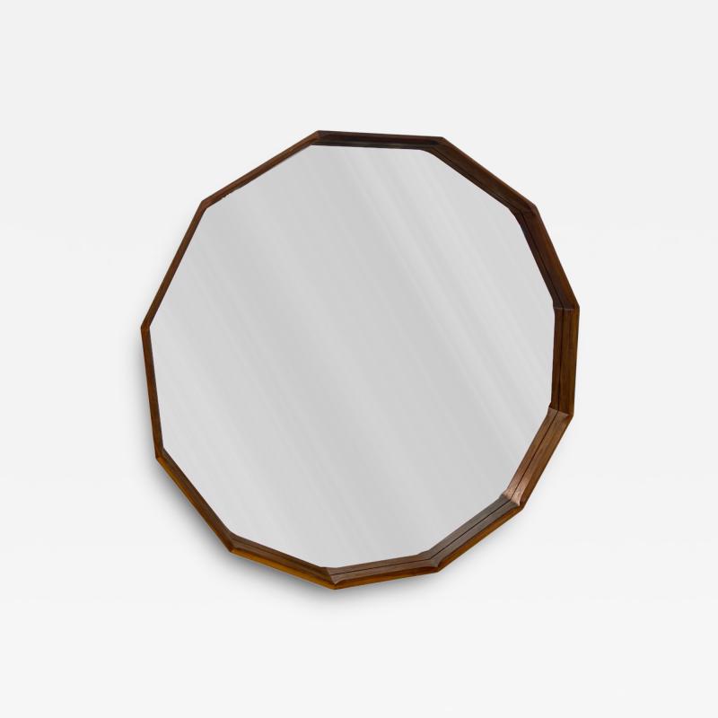 Oversized Dodecagonal Minimalist Wall Mirror 1990s