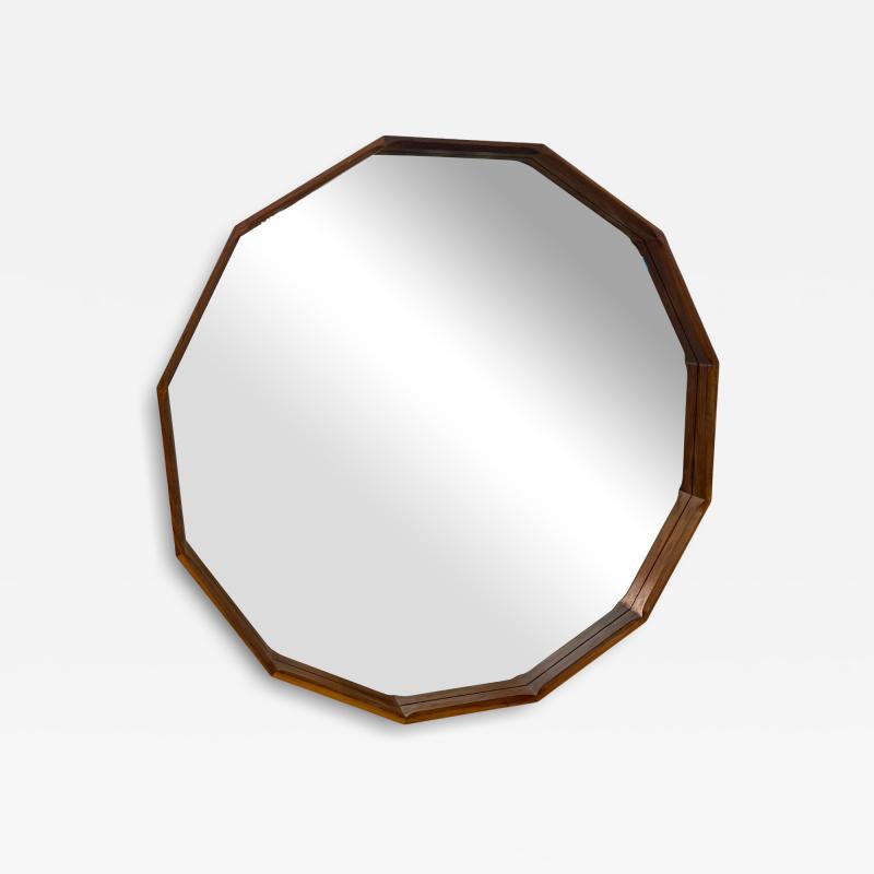 Oversized Dodecagonal Minimalist Wall Mirror 1990s Two Available 