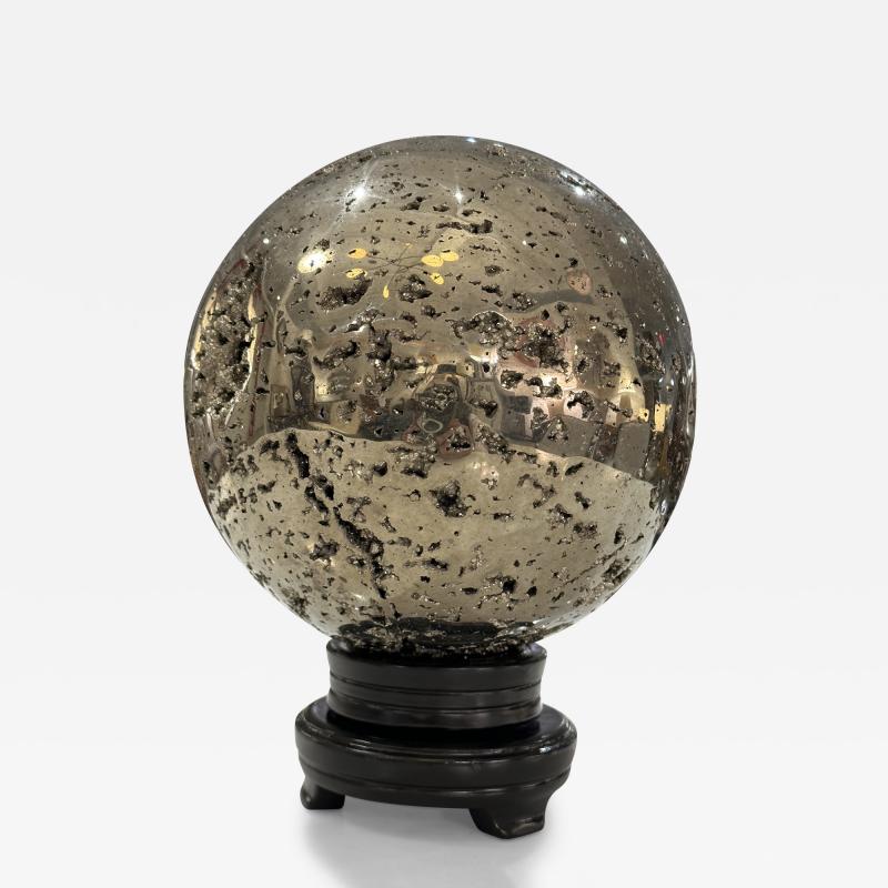 Oversized Natural Pyrite Sphere 