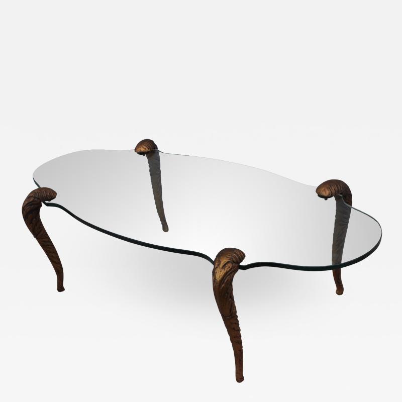 P E Guerin P E Guerin Style Gilt Legs Coffee Table