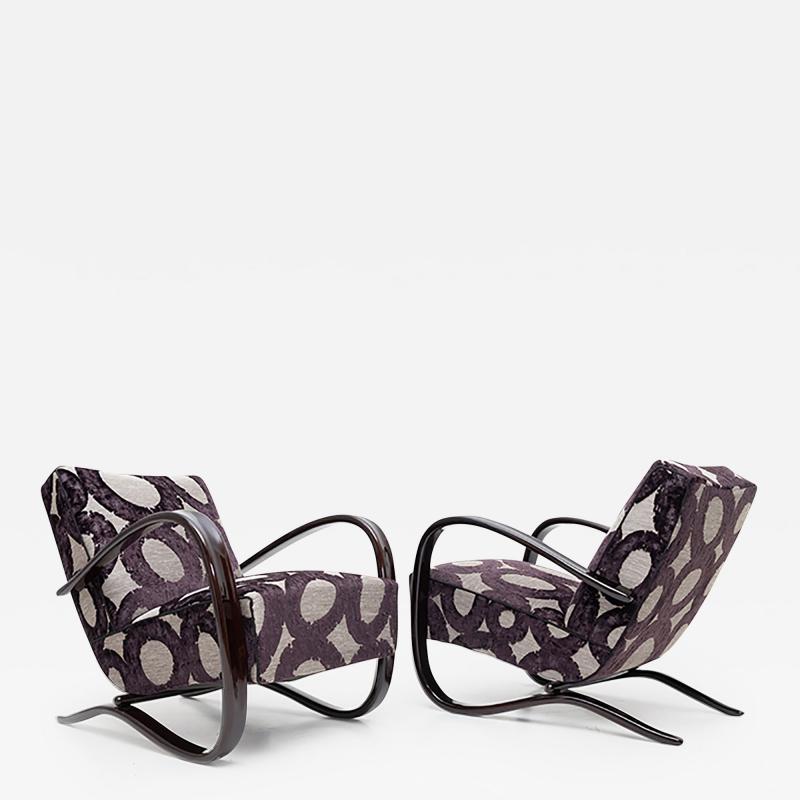 PAIR OF ART DECO ARMCHAIRS BY JINDRICH HALABALA