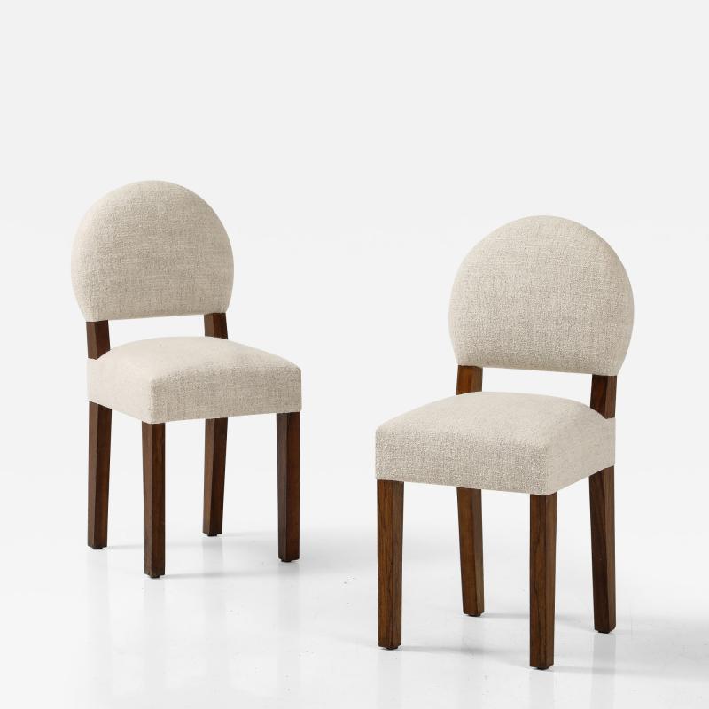 PAIR OF BELGIAN UPHOLSTERED CHAIRS