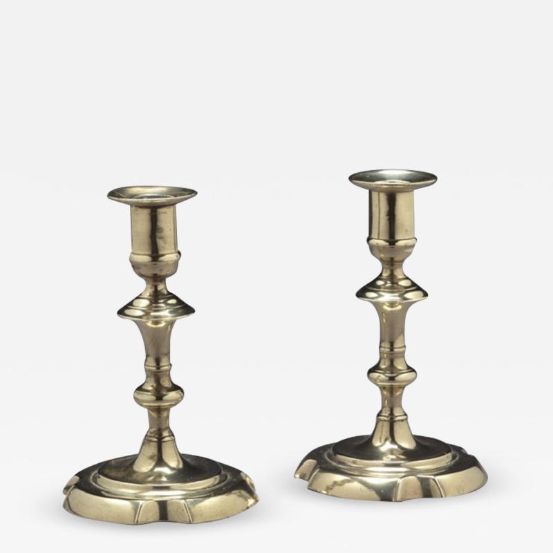 PAIR OF BRASS CANDLESTICKS