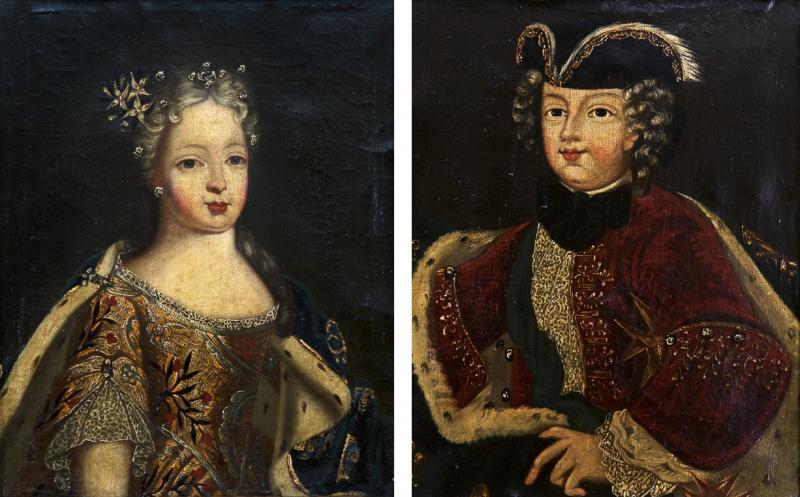 PAIR OF EARLY 18TH CENTURY ROYAL PORTRAITS